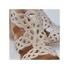 Rieker Lattice Cut Block Heel Sandal - Beige Sparkle